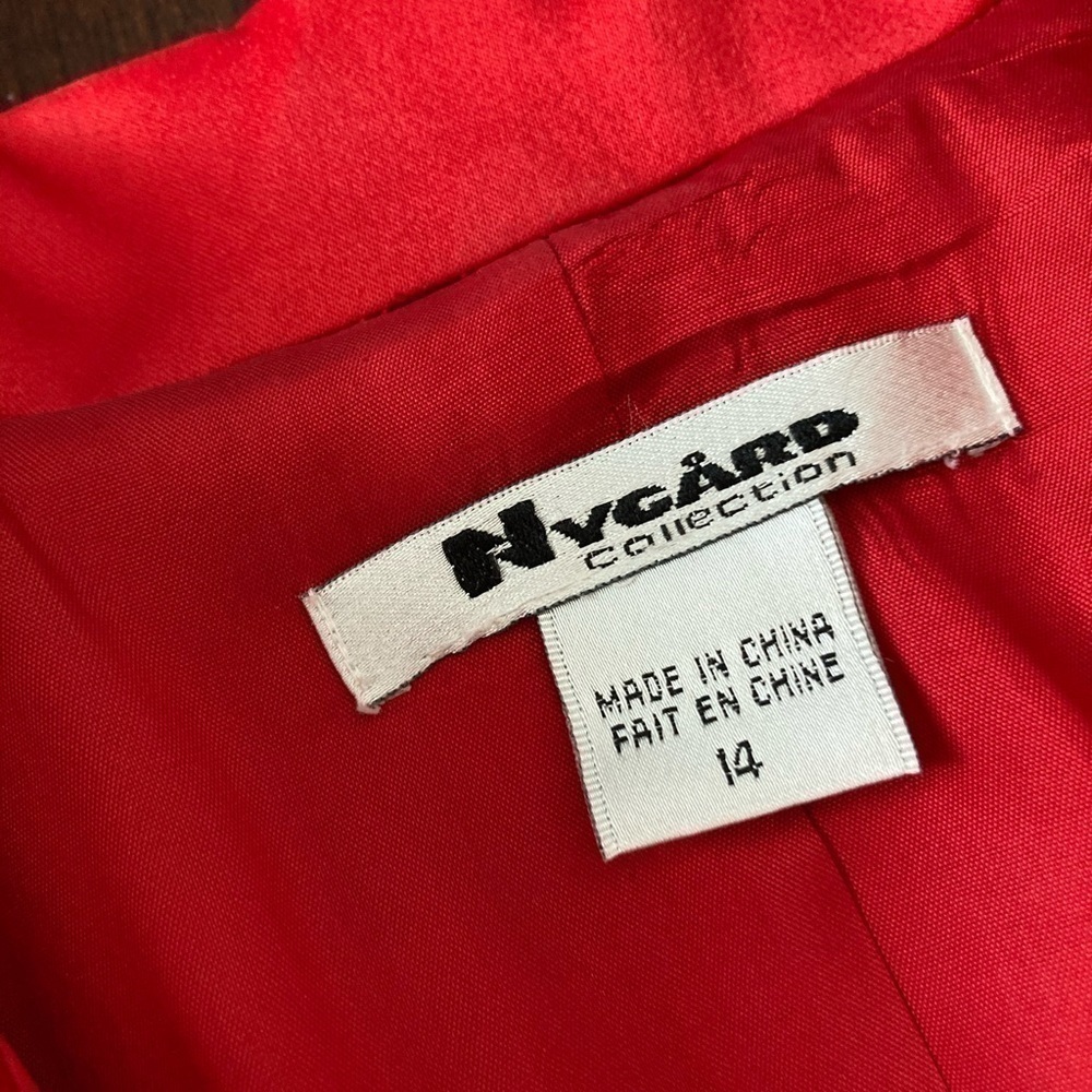 Nygard Collection red dress coat size 12/14 Vintage - Picture 13 of 15